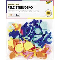 folia Filz-Streudeko, Buchstaben & Zahlen, 200 Teile