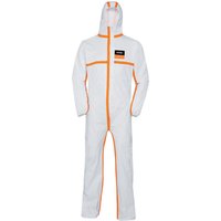 uvex Einweg-Schutzanzug 4B, weiß/orange, 3XL