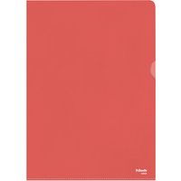 Esselte Sichthüllen Standard, DIN A4, PP, rot, 0,12 mm – Bild 2