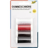 folia Gummischnüre BASIC, 4 Farben à 5 m sortiert – Bild 2