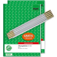 sigel Formularbuch, Bautagebuch, A4, GRATIS Zollstock
