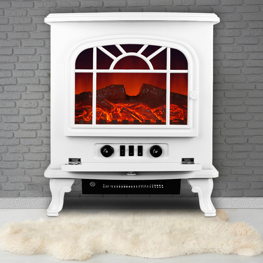 monzana 103237 Elektrischer Kamin Weiß – Bild 3