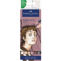 FABER-CASTELL Sketch Marker GOLDFABER, 6er Etui Portrait – Bild 2