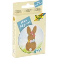 folia Mini Filz-Nähset, Filzinies, 15-teilig, Hase