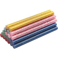 BRÜDER MANNESMANN Klebepatrone, farbig-glitter, 20er Set