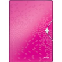 LEITZ Fächermappe WOW, A4, PP, 6 Fächer, pink