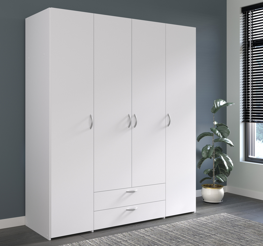 Parisot Kinder-Drehtürenschrank Daily 1 weiß – Bild 5