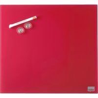 nobo Glas-Magnettafel, (B)450 x (H)450 mm, rot – Bild 2