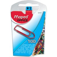 Maped Büroklammern, farbig lackierter Stahl, 25 mm