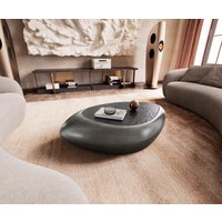 DELIFE Sagana Couchtisch Metallic Silber