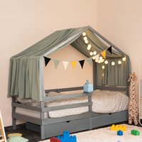 Home Deluxe 4058166255983 Kinderbett Grau
