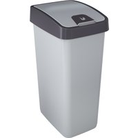 keeeper Abfalleimer, magne, 45 Liter, silber / anthrazit