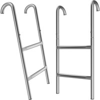 monzana Trampolinleiter 66cm 2 Metallstufen – Bild 2