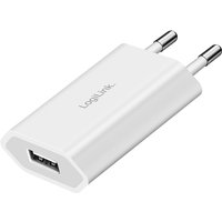 LogiLink USB-Steckdosenadapter, 1x USB-A, 5 Watt, weiß