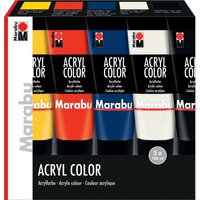 Marabu Acrylfarbe, AcrylColor, Starter Set 5 x 100 ml – Bild 2
