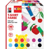 Marabu KiDS T-Shirt Farbe, Tube, 36 ml, 12er Set