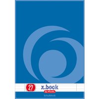 herlitz Schulblock x.book, DIN A4, Lineatur 28 / kariert