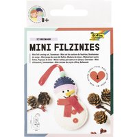 folia Mini Filz-Nähset, Filzinies, 14-teilig, Schneemann – Bild 2