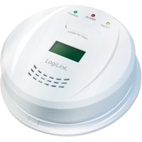 LogiLink Kohlenmonoxidmelder mit LCD-Display, weiß