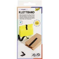 folia Klettband, 20 mm x 2 m, selbstklebend, schwarz – Bild 2