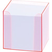 folia Zettelbox, Luxbox, mit Leuchtkanten, pink, bestückt – Bild 2