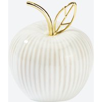 Deko-Apfel mit goldfarbenem Stiel, ca. 9x7,5x7,5 cm