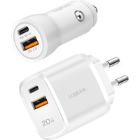 LogiLink USB-Ladeset, 2er Set: KFZ- & -Steckdosen-Adapter – Bild 2