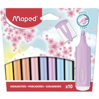Maped Textmarker FLUO, PEPS PASTEL, 10er Blister