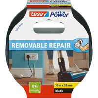 tesa Gewebeband extra Power REMOVABLE REPAIR, schwarz – Bild 2