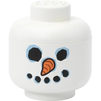 LEGO Aufbewahrungskopf STORAGE HEAD SNOWMAN, S, weiß