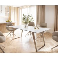DELIFE Edge Esstisch Keramik Edelstahl