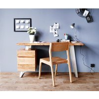 DELIFE Live-Edge Schreibtisch Akazie – Bild 2