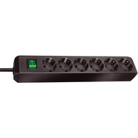 brennenstuhl Steckdosenleiste, Eco-Line, 6-fach, schwarz