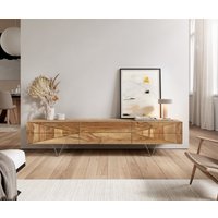 DELIFE Wyatt Lowboard Sheesham Natur – Bild 2