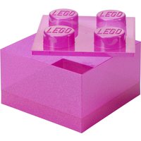 LEGO Aufbewahrungsstein STORAGE BRICK 4 GLITTER, hellviolett – Bild 2