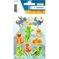 HERMA Sticker MAGIC, Drachen, aus Kunststoff, Neon