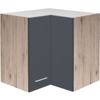 Eck-Hängeschrank Tiago Grau/Braun 60x54,8x32cm – Bild 2