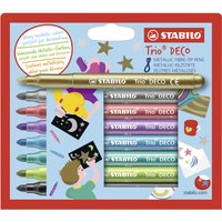 STABILO Fasermaler Trio Deco, 8er Kartonetui