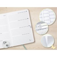 sigel Buchkalender Jolie Pure 2027, Blue Floral Serenity – Bild 2
