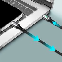 LogiLink USB 3.2 Kabel mit LED, USB-C - USB-C Stecker, 0,5 m