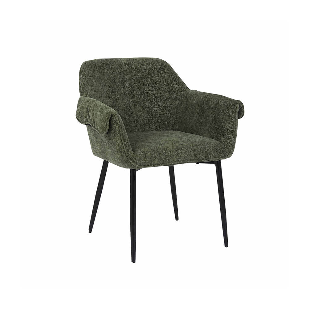 Esszimmerstuhl chenille CHENO - 8er Set Grün – Bild 5