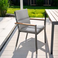 Gartenstuhlauflage SEDERA Grau - 4er Set