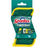 Spontex Reinigungsschwamm Flex & Wash, 2er Pack