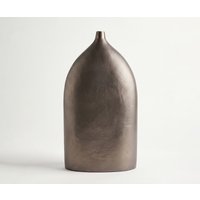 Vase Ogiva B32 x T16 x H56 cm Aluminium Hämatit Gegossen