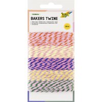 folia Dekoschnur/Bäckerkordel, Bakers Twine RAINBOW, 20 m