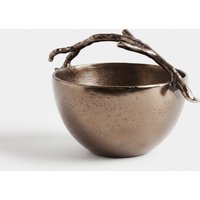 Schale Ramina B29 x T21 x H19 cm Aluminium Mokka Bronze Gegossen