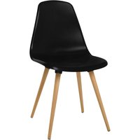 Topstar Besucherstuhl, T 2020, schwarz / buche