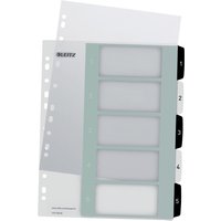 LEITZ Kunststoff-Register WOW, Zahlen, A4 Überbreite, 1-5