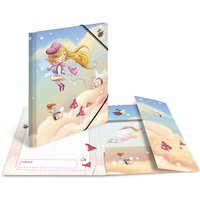 HERMA Eckspannermappe, Feentanz, Karton, DIN A4