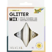 folia Glitter-Set / Glitterpulver, à 14 g, farbig sortiert – Bild 2